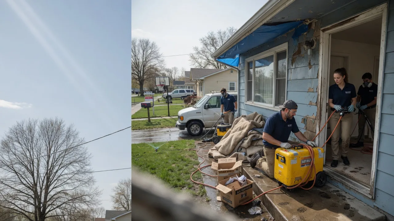 Basement Flood Cleanup in Darien, WI near me
